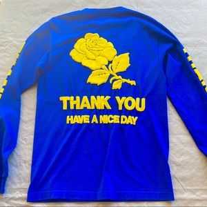 Chinatown Market Blue/Yellow Long Sleeve Tee